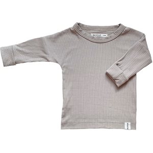 T-SHIRT MANCHES LONGUES BAMBOU TAUPE(031) 2-4T