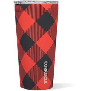 Tumbler 16oz Buffalo Plaid Red