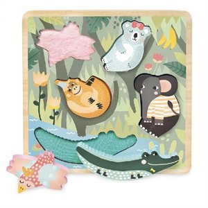 PUZZLE, JUNGLE TOUCH AND FEEL BY MICHELLE CARLSLUND