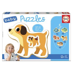 5 BABY PUZZLES PETITS ANIMAUX REFRESH