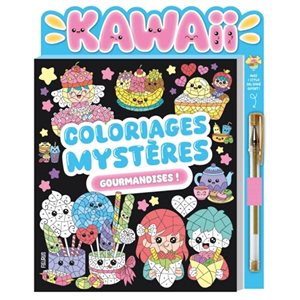 Kawaii, Coloriages Mystere Gourmandises!
