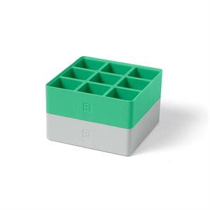 Ice cube tray silicone square shape set of 2